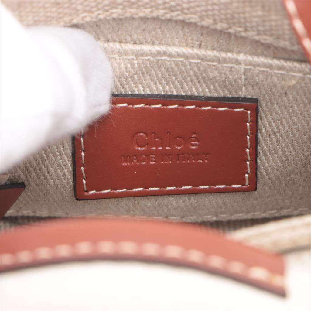 Chloé Nano Canvas Woody Satchel - 5