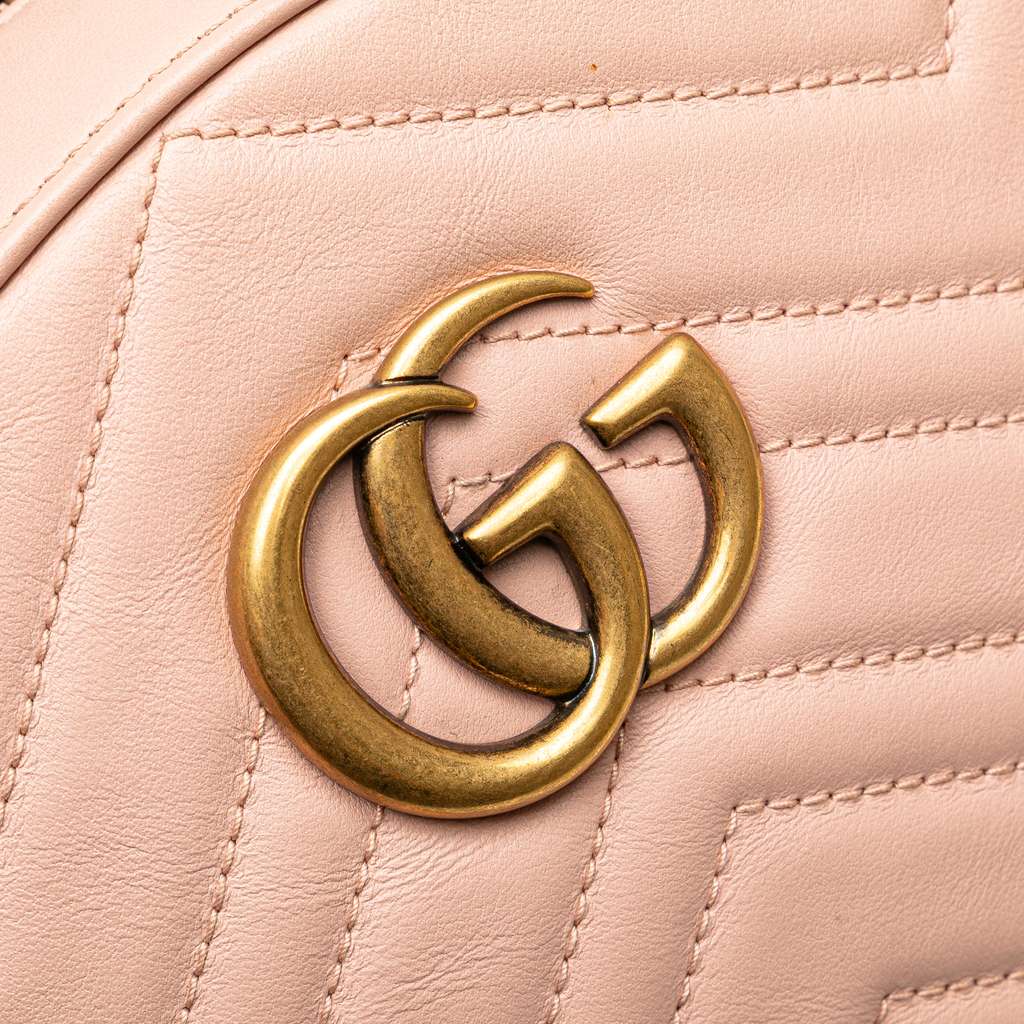 Gucci Small GG Marmont Matelasse Leather Backpack - Detail 2