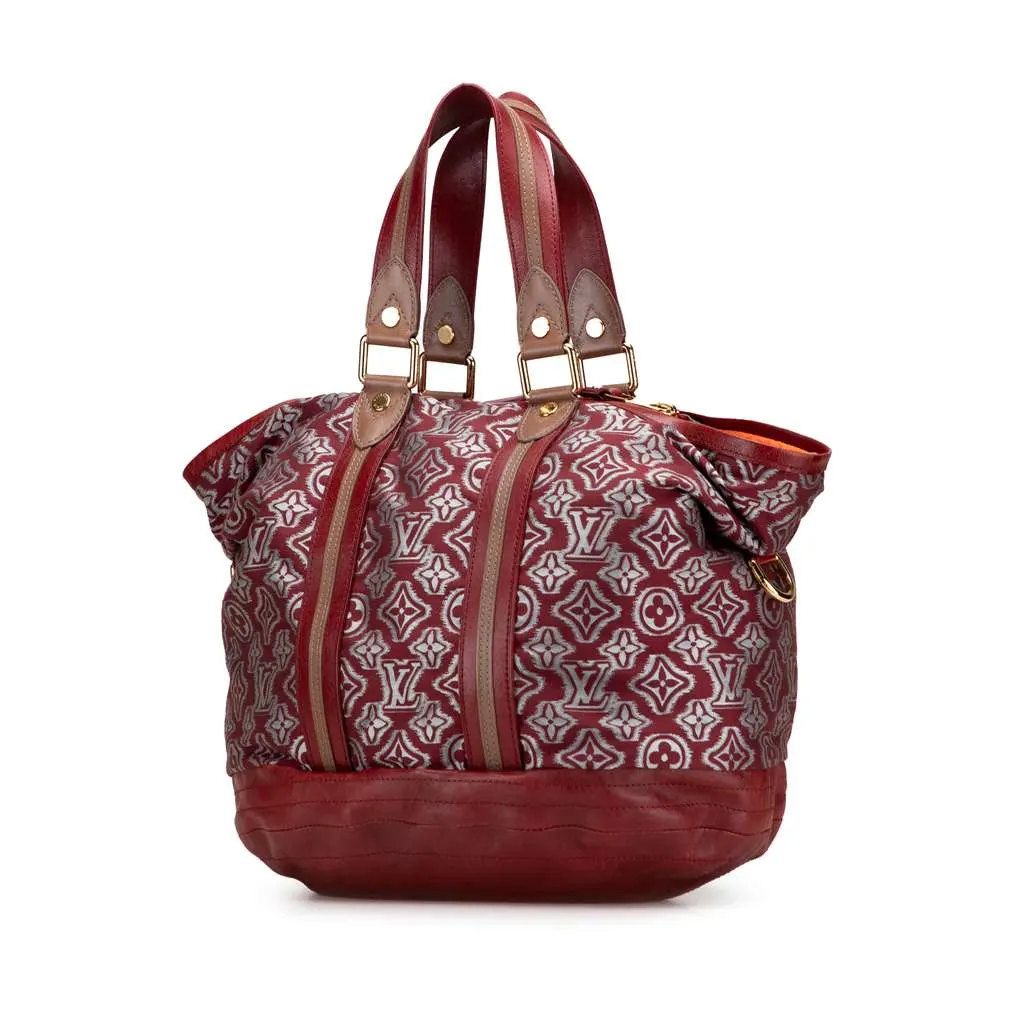 Louis Vuitton Limited Edition Monogram Jacquard Aviator Red Canvas Good - Back View