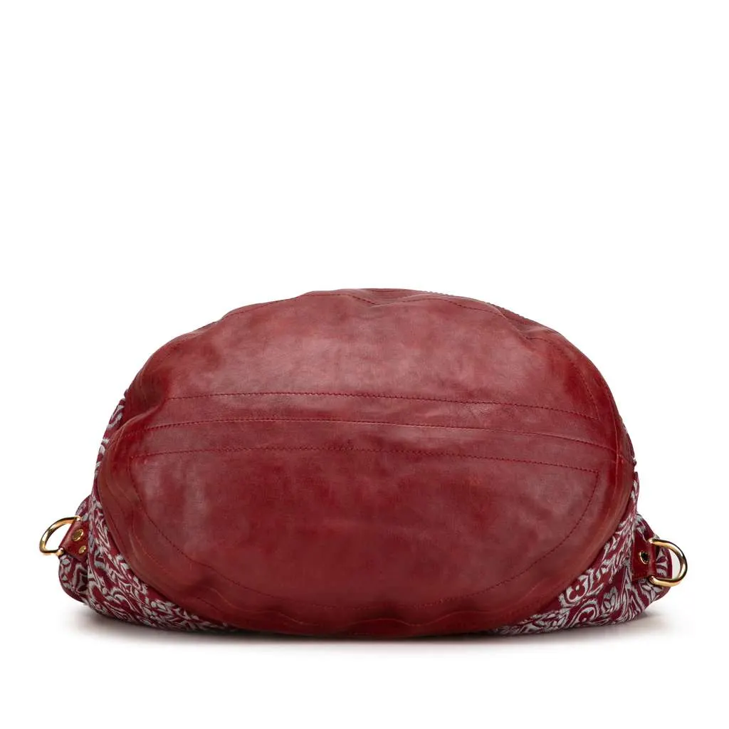 Louis Vuitton Limited Edition Monogram Jacquard Aviator Red Canvas Good - Inside View