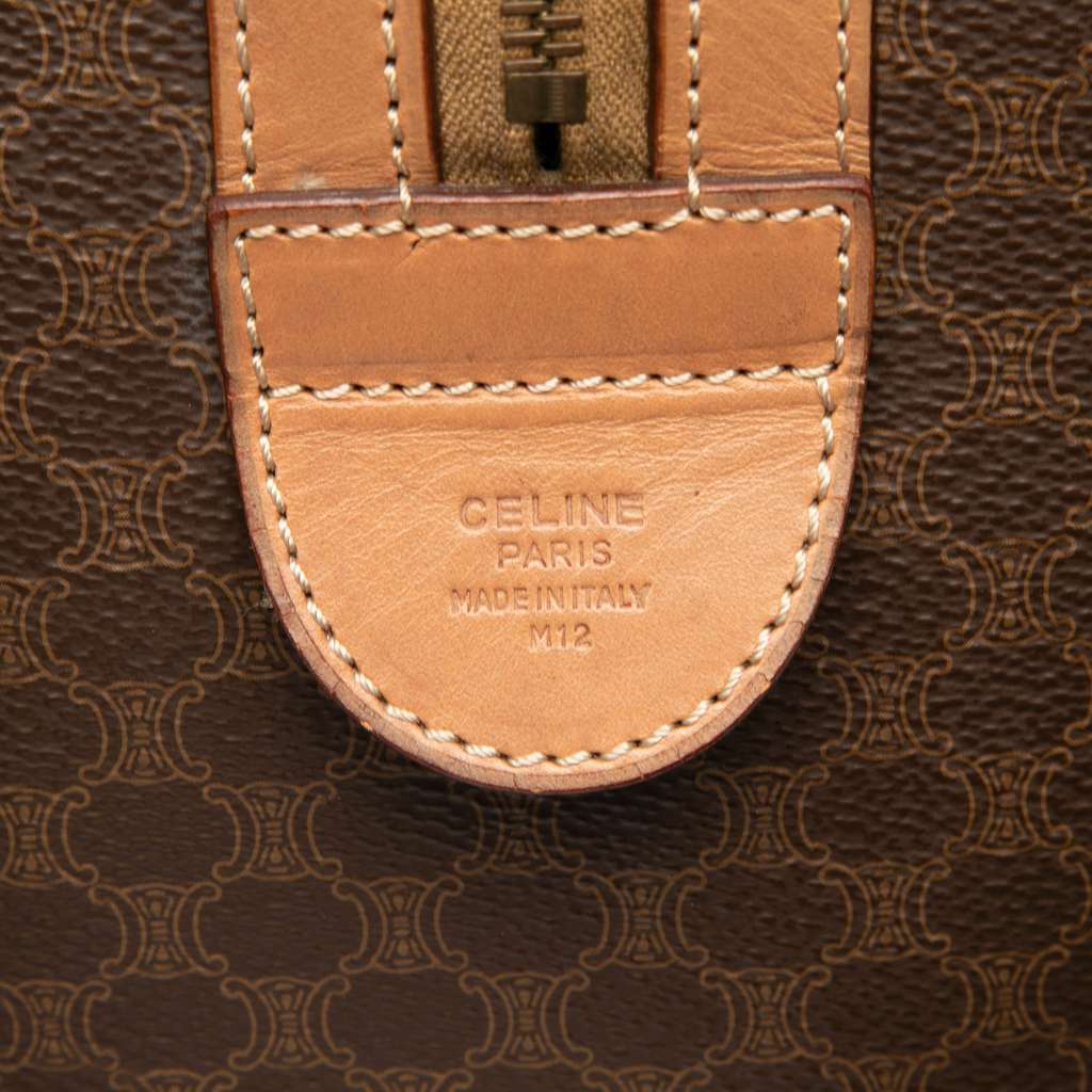 Celine Macadam Coated Canvas Boston Bag - 5