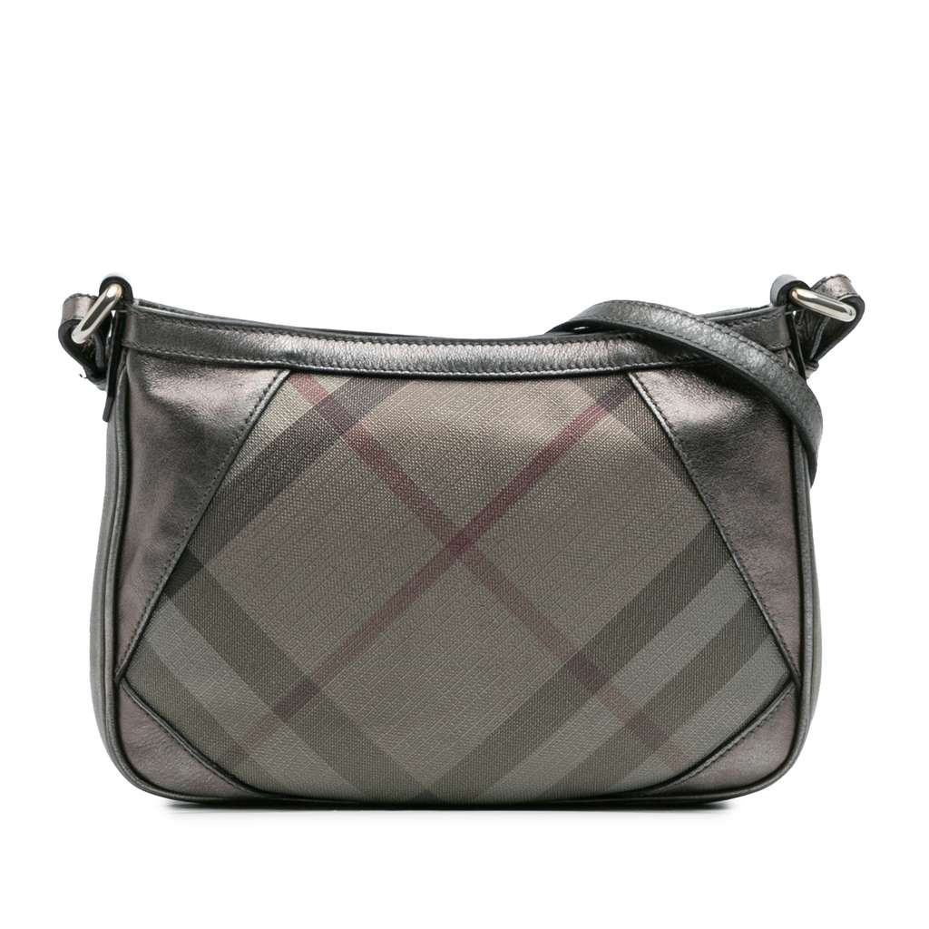 Burberry Shimmer Check Coated Canvas Crossbody