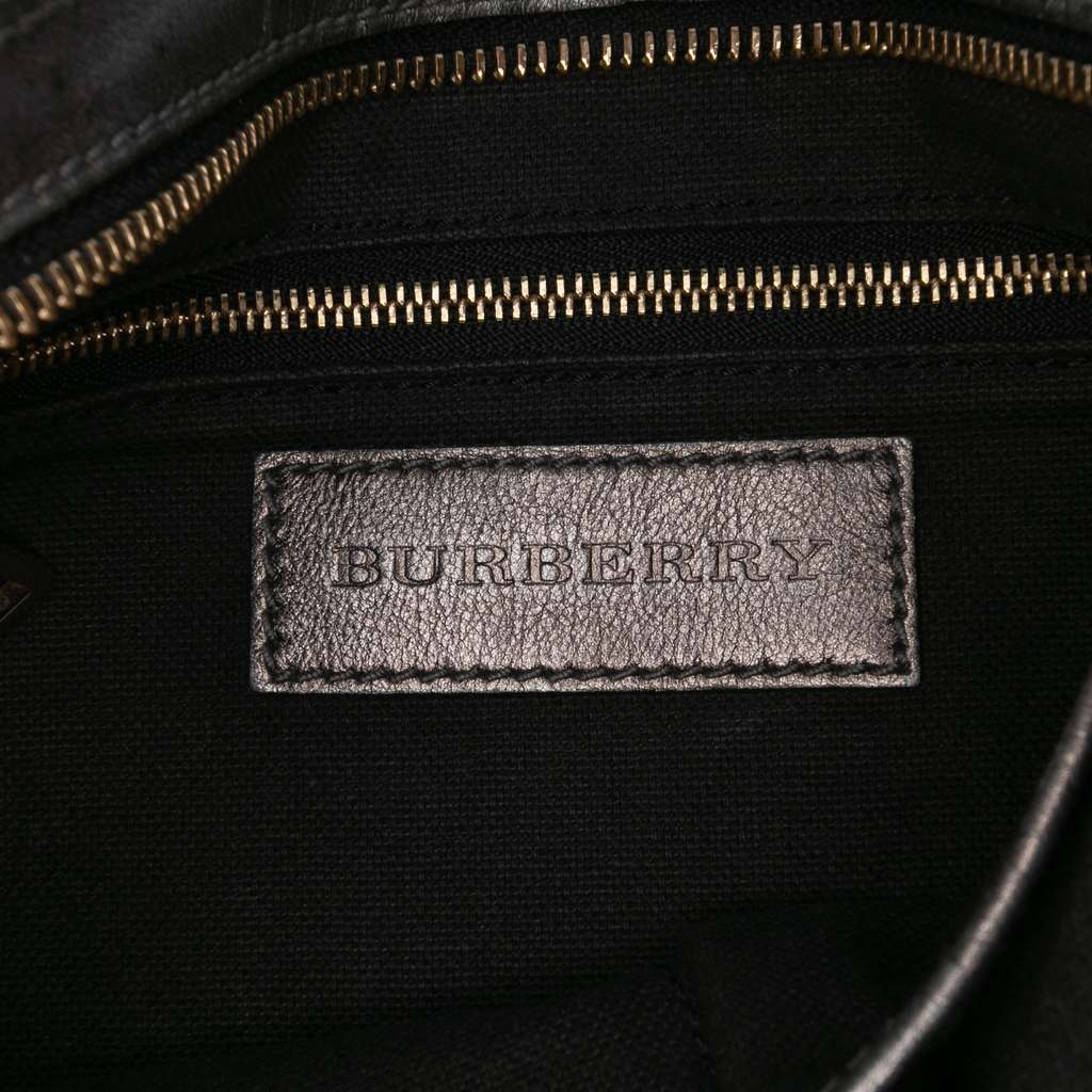 Burberry Shimmer Check Coated Canvas Crossbody - Side view