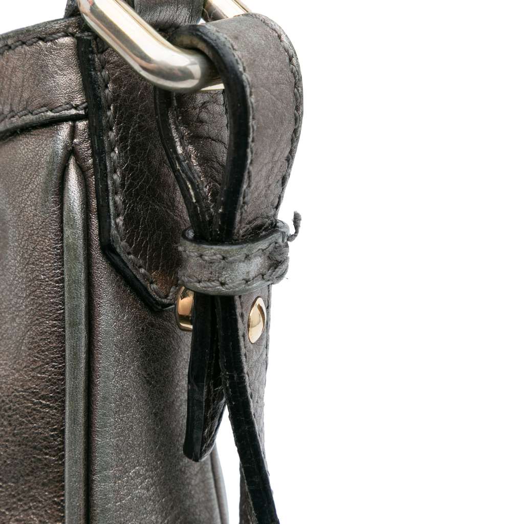 Burberry Shimmer Check Coated Canvas Crossbody - Image 12