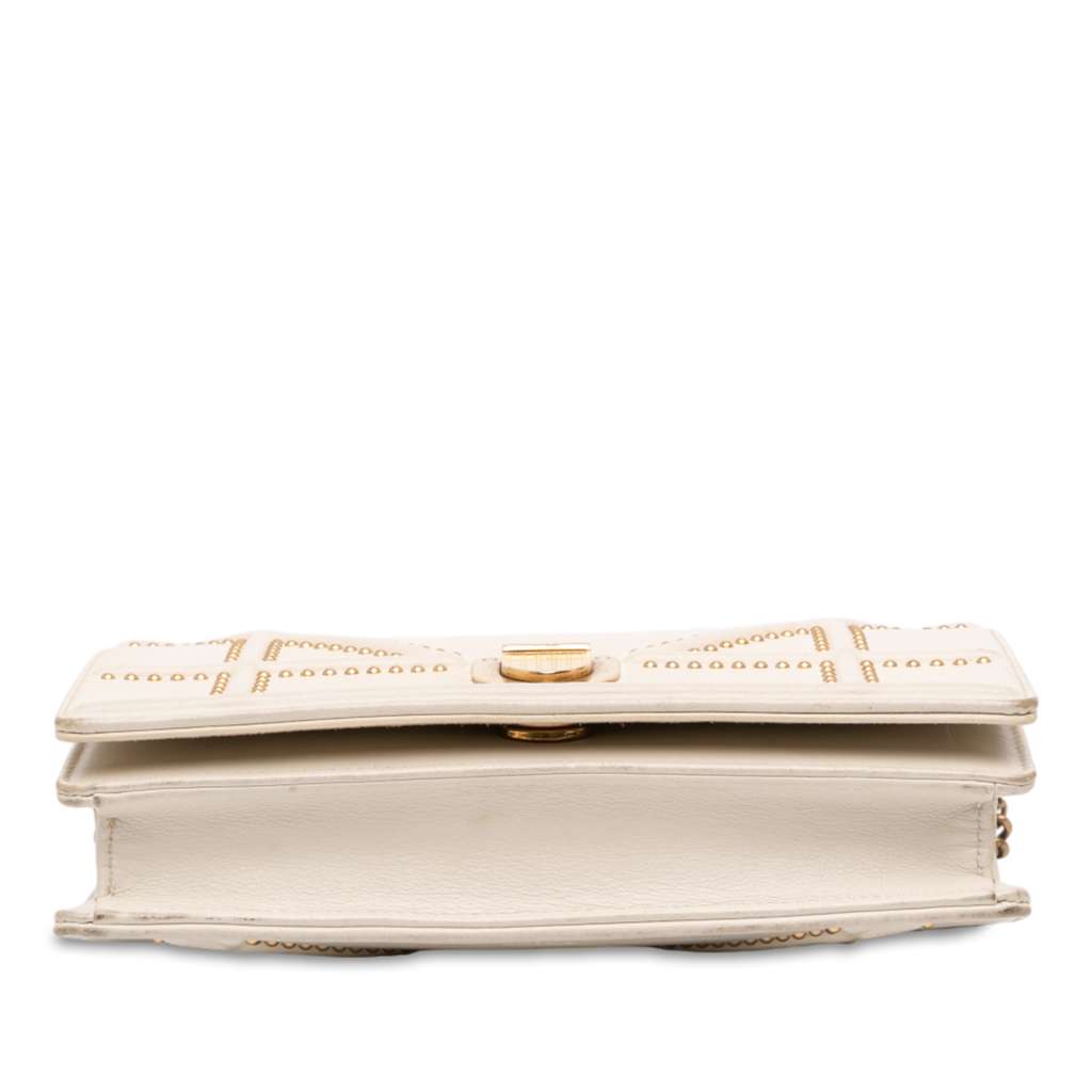 Dior Studded Lambskin Diorama Wallet on Chain - Image 6
