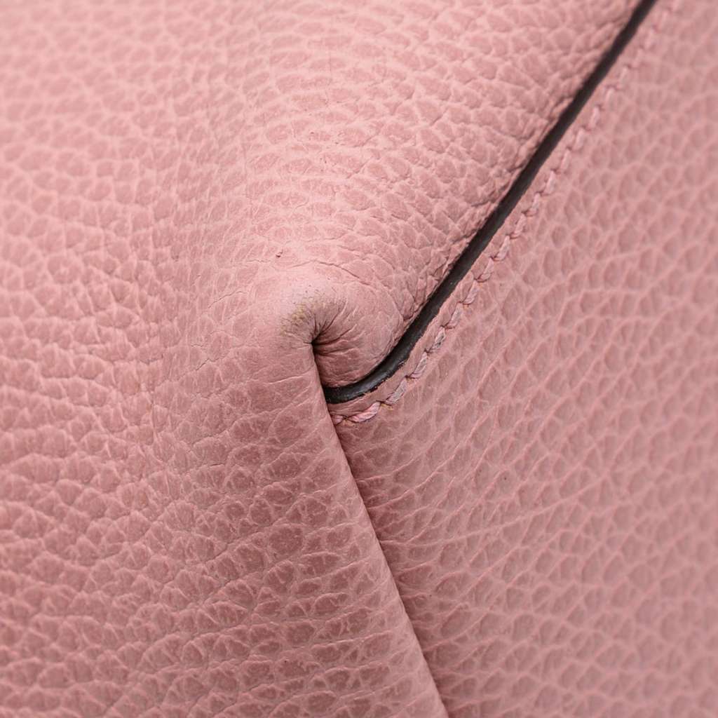 Gucci Medium Leather GG Charm Dome Satchel - Detail 1