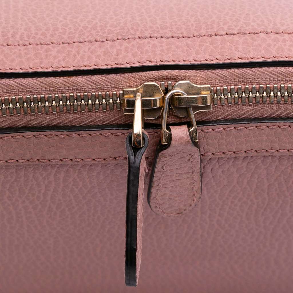 Gucci Medium Leather GG Charm Dome Satchel - Detail 2