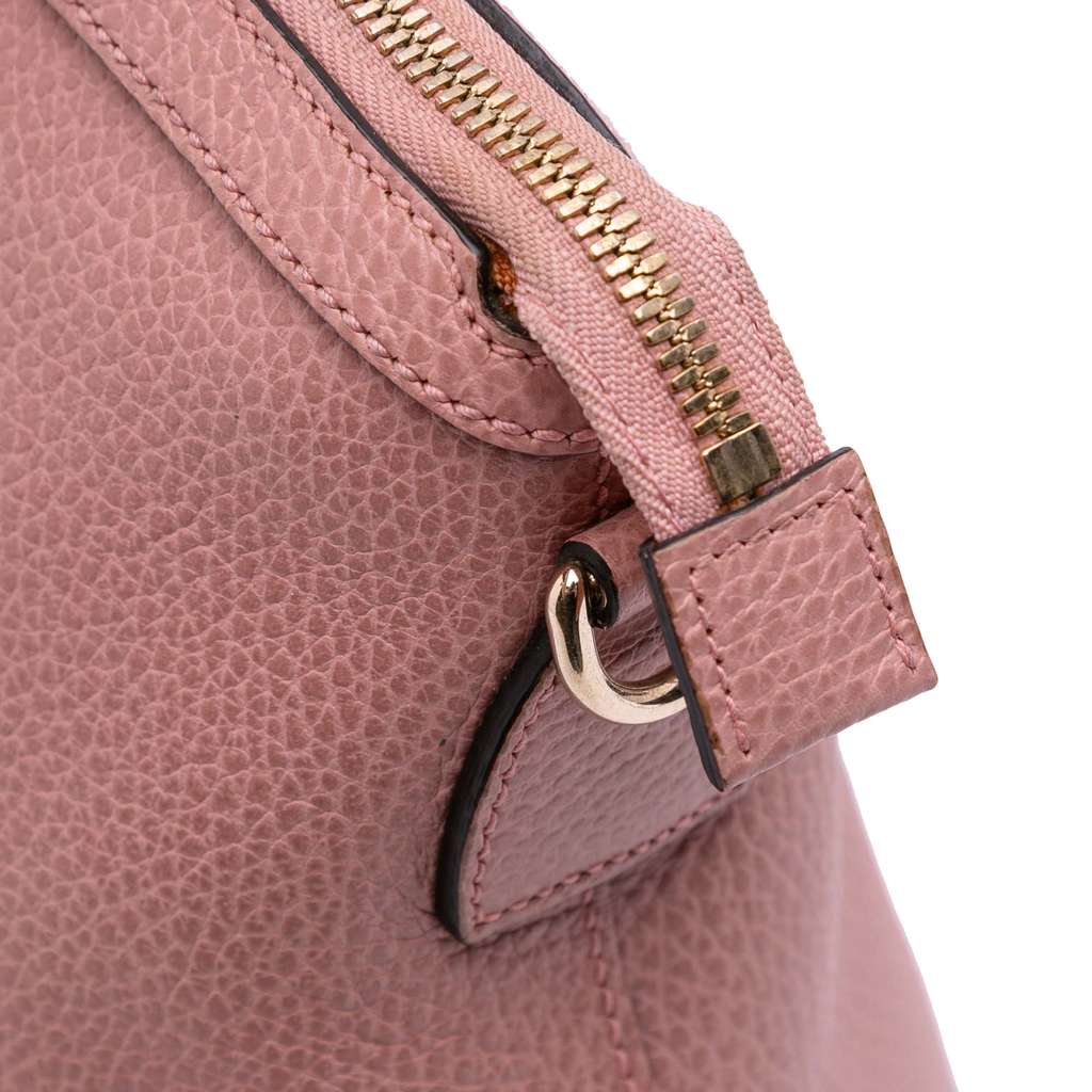 Gucci Medium Leather GG Charm Dome Satchel - Image 11