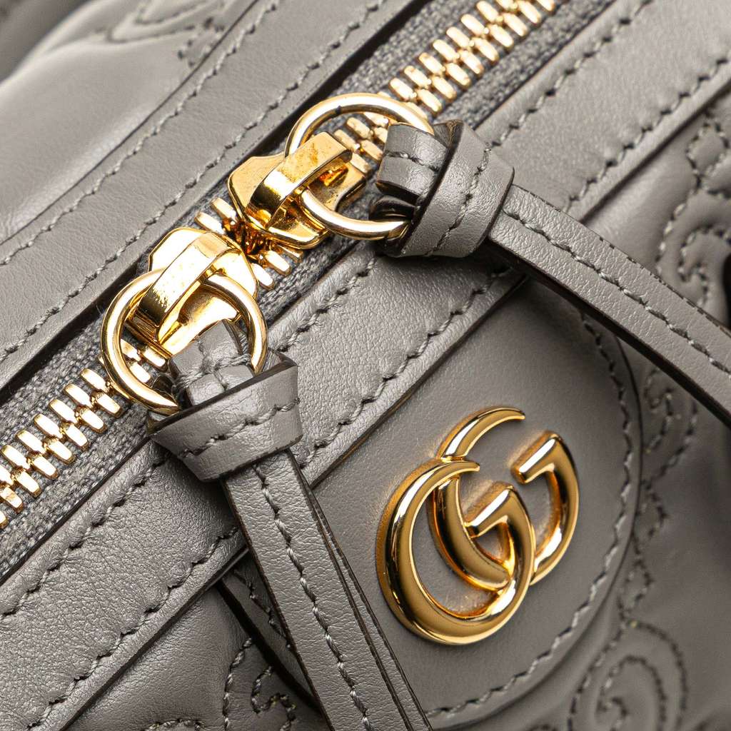 Gucci Mini GG Matelasse Leather Marmont Satchel - Image 10