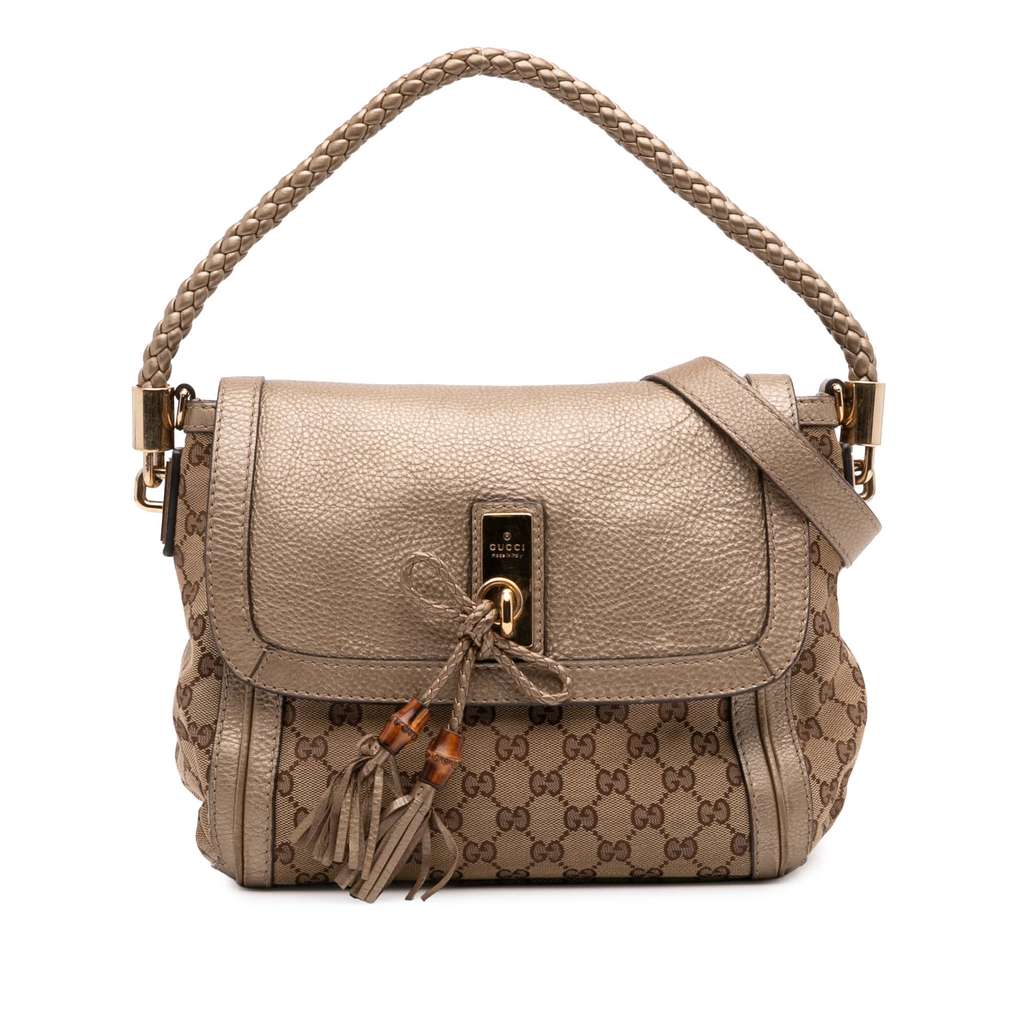 Gucci GG Canvas Bella Flap Satchel