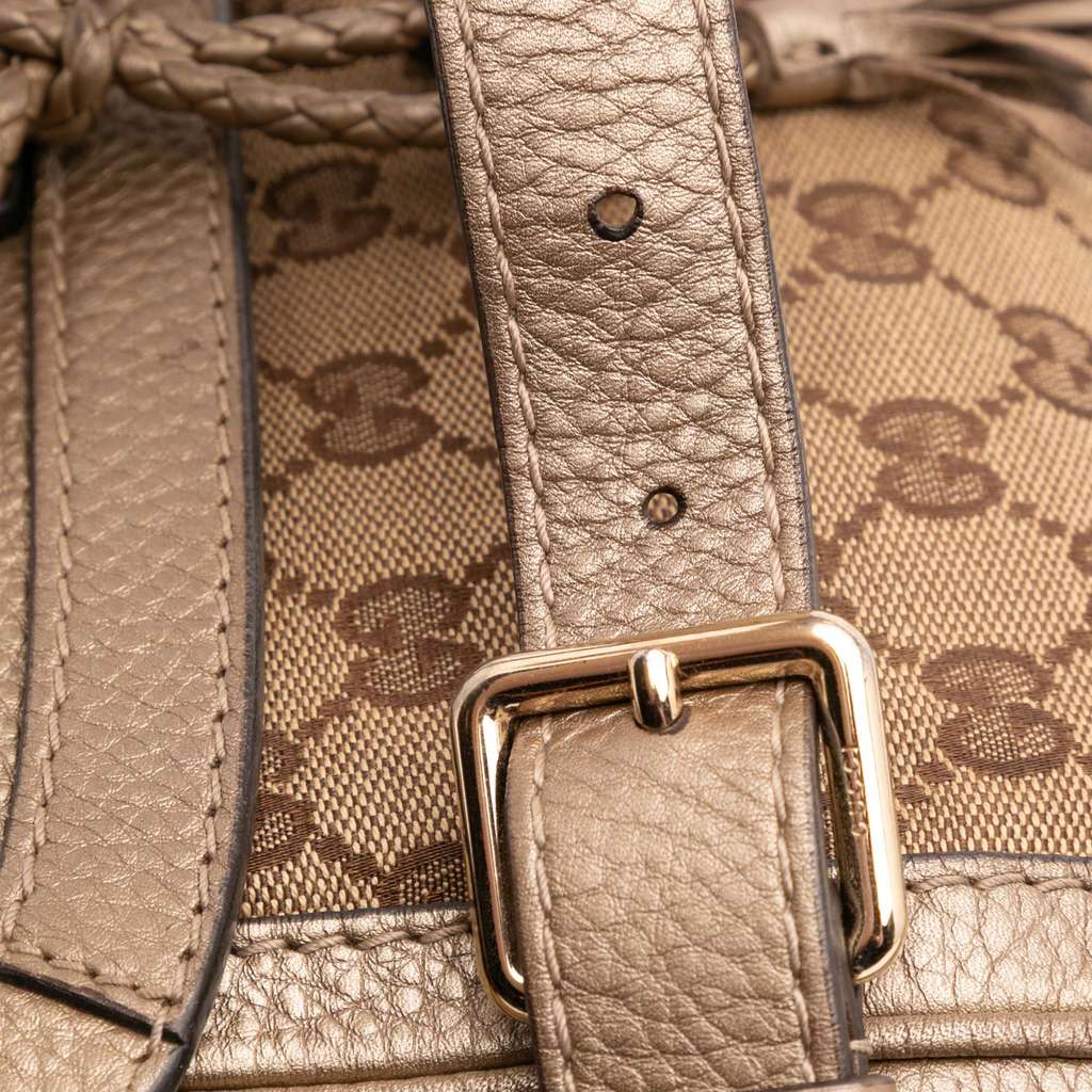 Gucci GG Canvas Bella Flap Satchel - Image 13