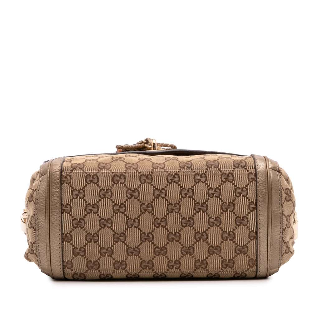 Gucci GG Canvas Bella Flap Satchel - Image 6