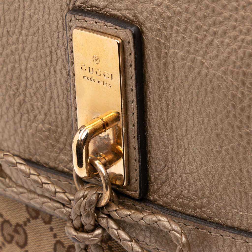 Gucci GG Canvas Bella Flap Satchel - Detail 2