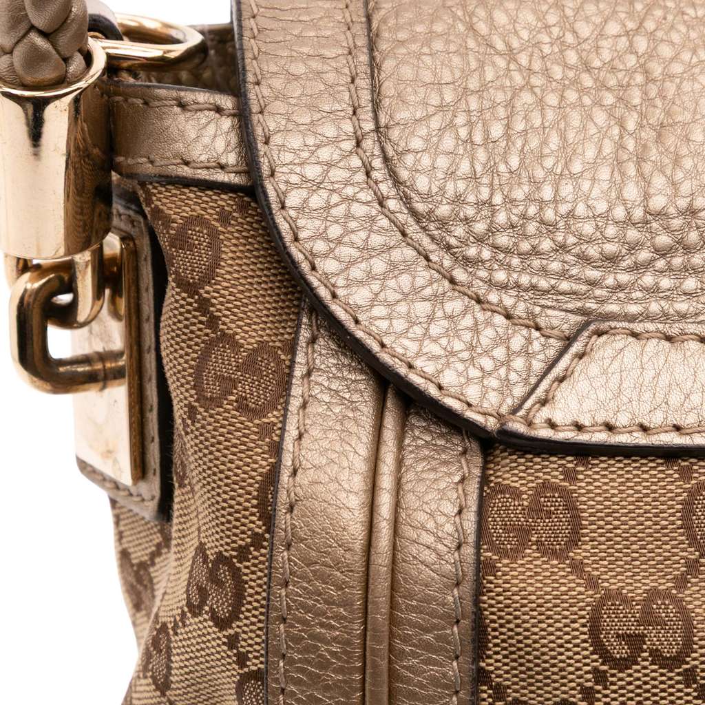 Gucci GG Canvas Bella Flap Satchel - Image 11