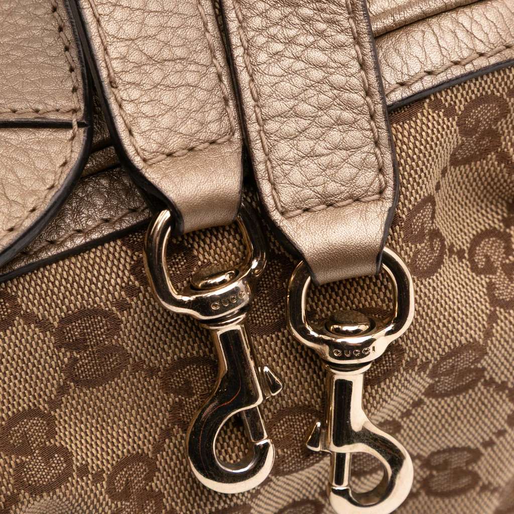 Gucci GG Canvas Bella Flap Satchel - Image 12