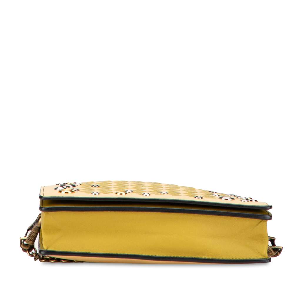 Bottega Veneta Nappa Intrecciato Studded Wallet on Chain - Image 6