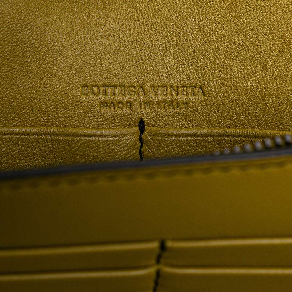 Bottega Veneta Nappa Intrecciato Studded Wallet on Chain - Side view