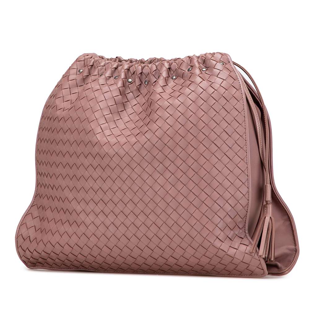 Bottega Veneta Medium Nappa Intrecciato Tassel Drawstring Crossbody - 2