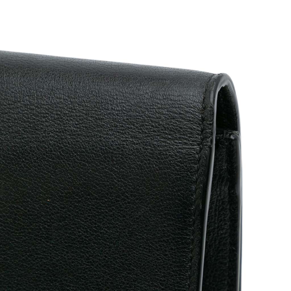 Saint Laurent Large Calfskin Monogram Belle De Jour Clutch - Image 11
