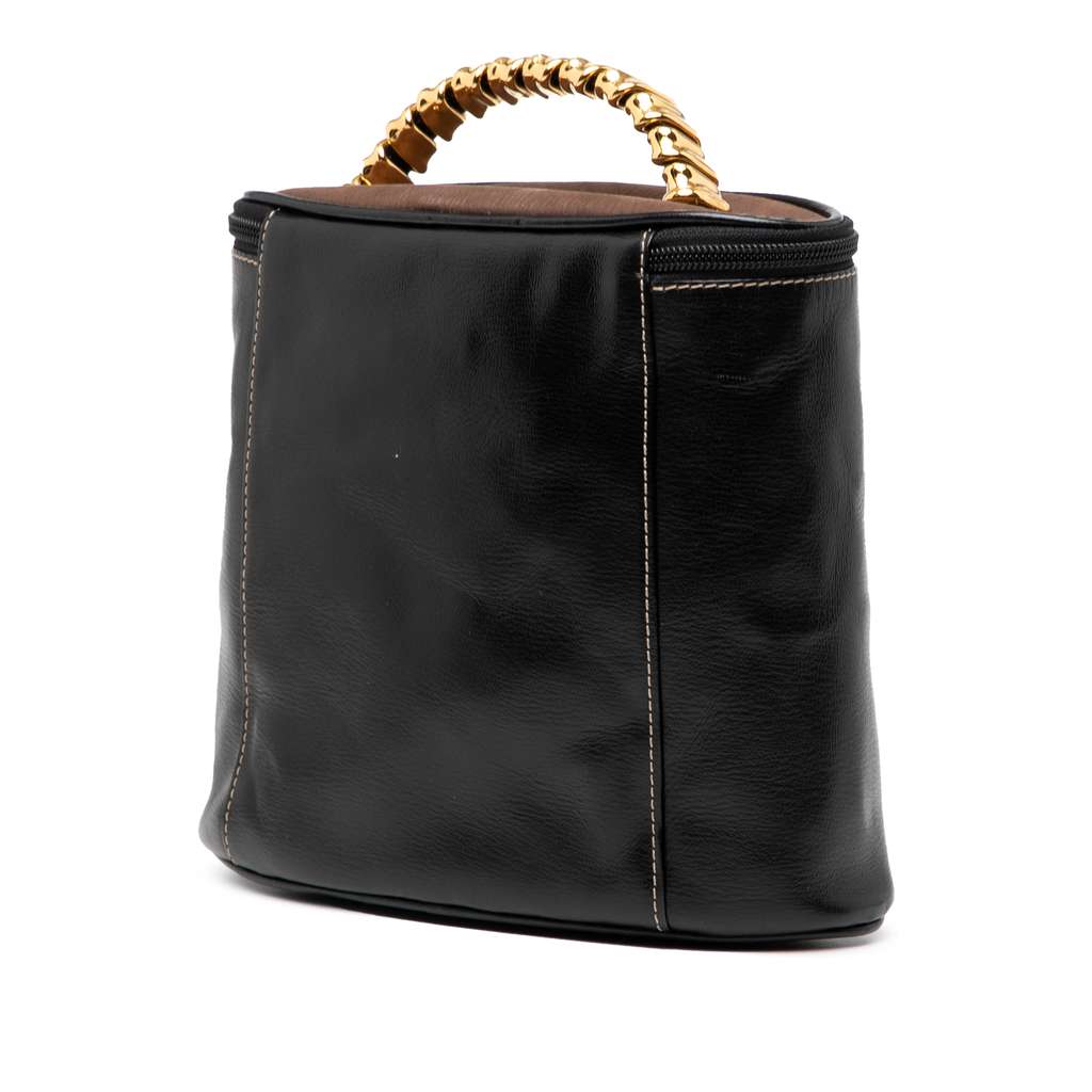 Loewe Leather Velasquez Twist Vanity Bag - Back view