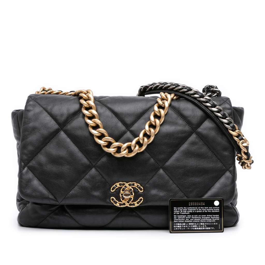 Chanel Maxi Lambskin 19 Flap - Image 14