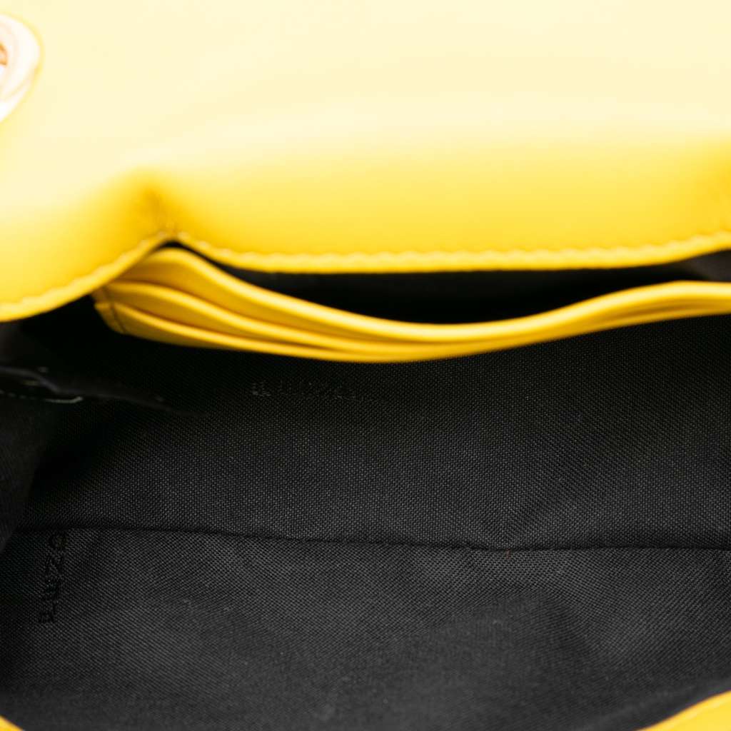 Fendi Mini Bicolor Nappa Apolo Chain Baguette Shoulder Bag - 4