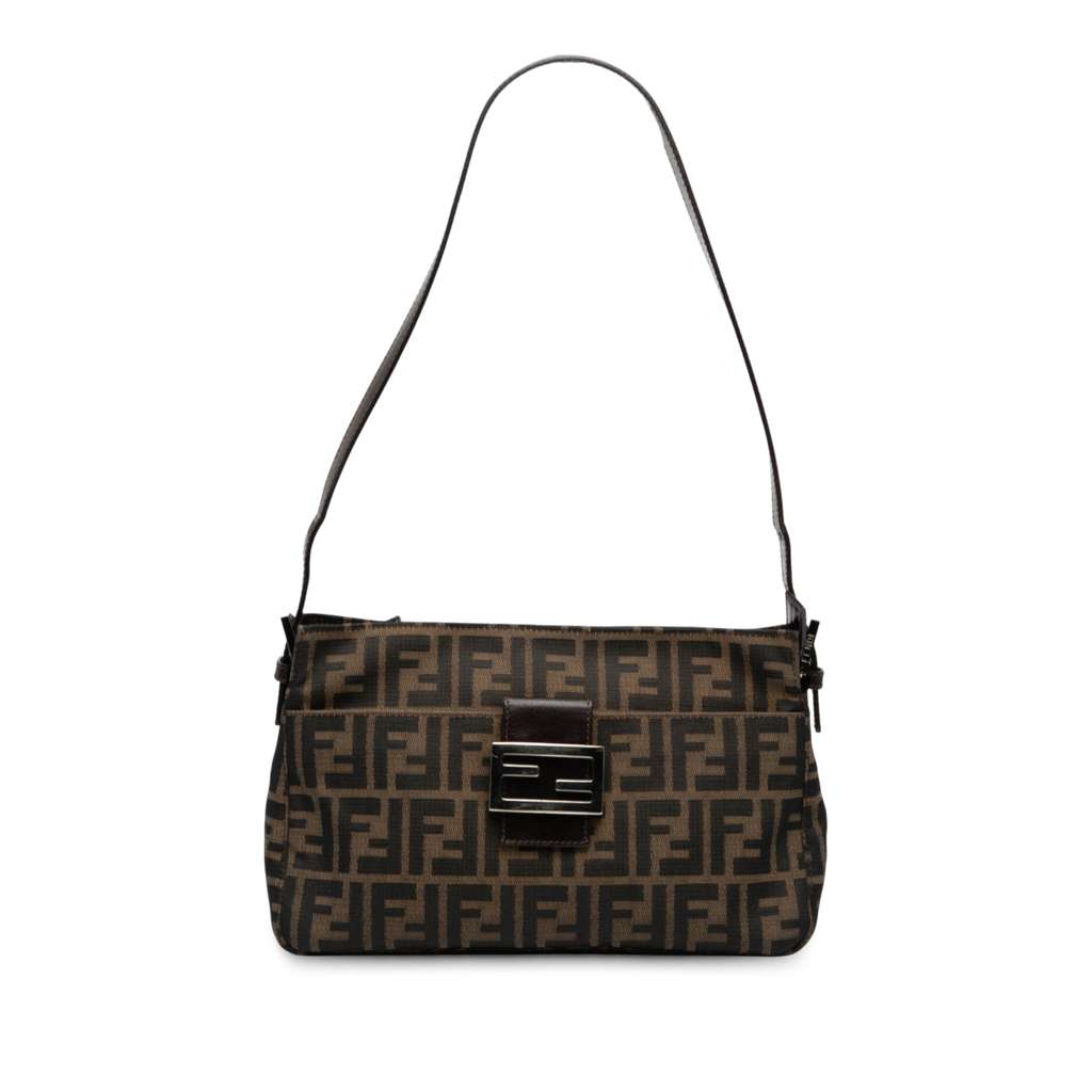 Fendi Zucca Canvas Shoulder Bag