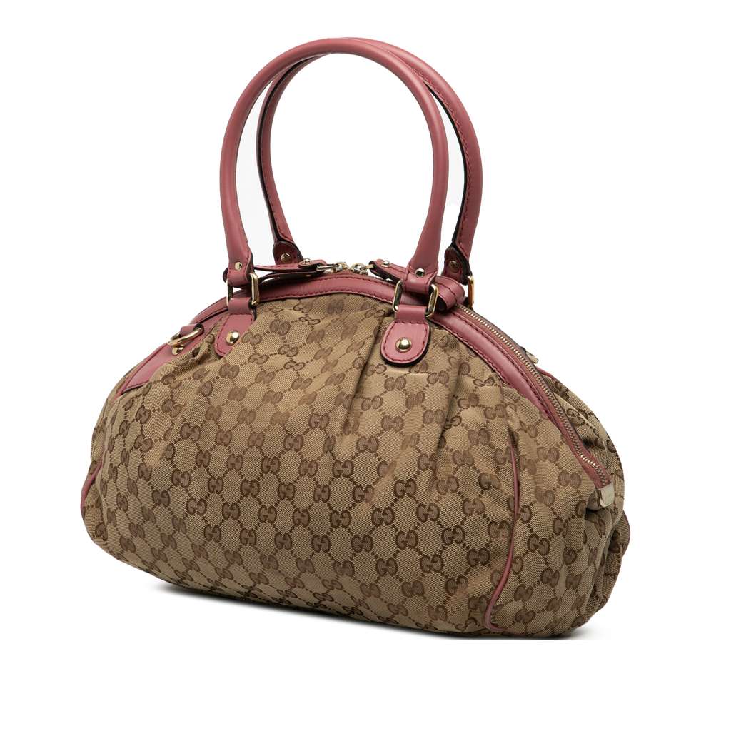 Gucci GG Canvas Sukey Satchel - Back view