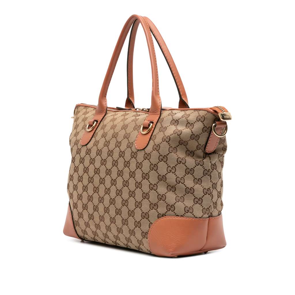 Gucci GG Canvas Heart Bit Satchel - 2