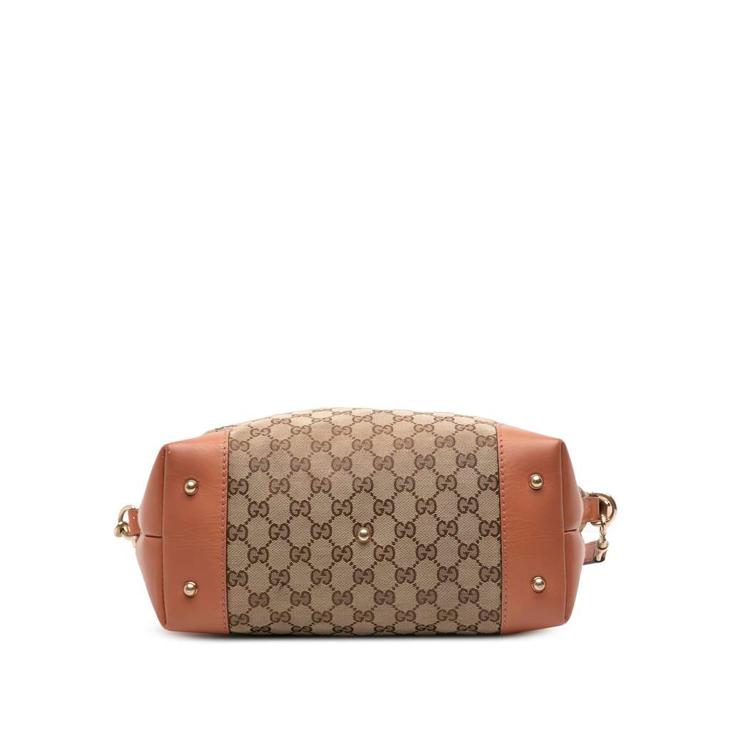 Gucci GG Canvas Heart Bit Satchel - 3