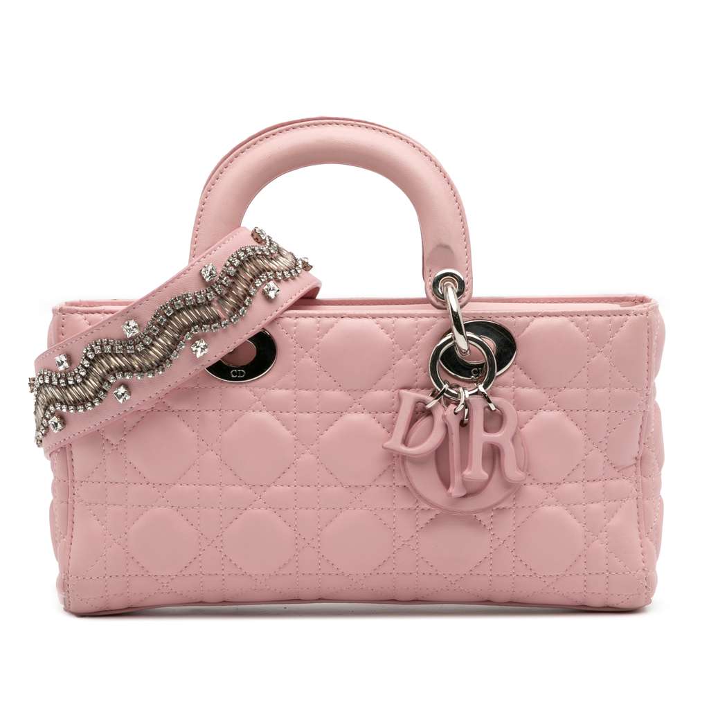 Dior Medium Lambskin Cannage Lady D Joy