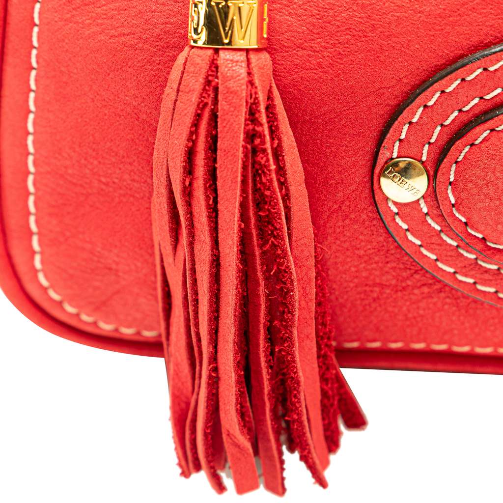 Loewe Leather Anagram Tassel Handbag - Image 11