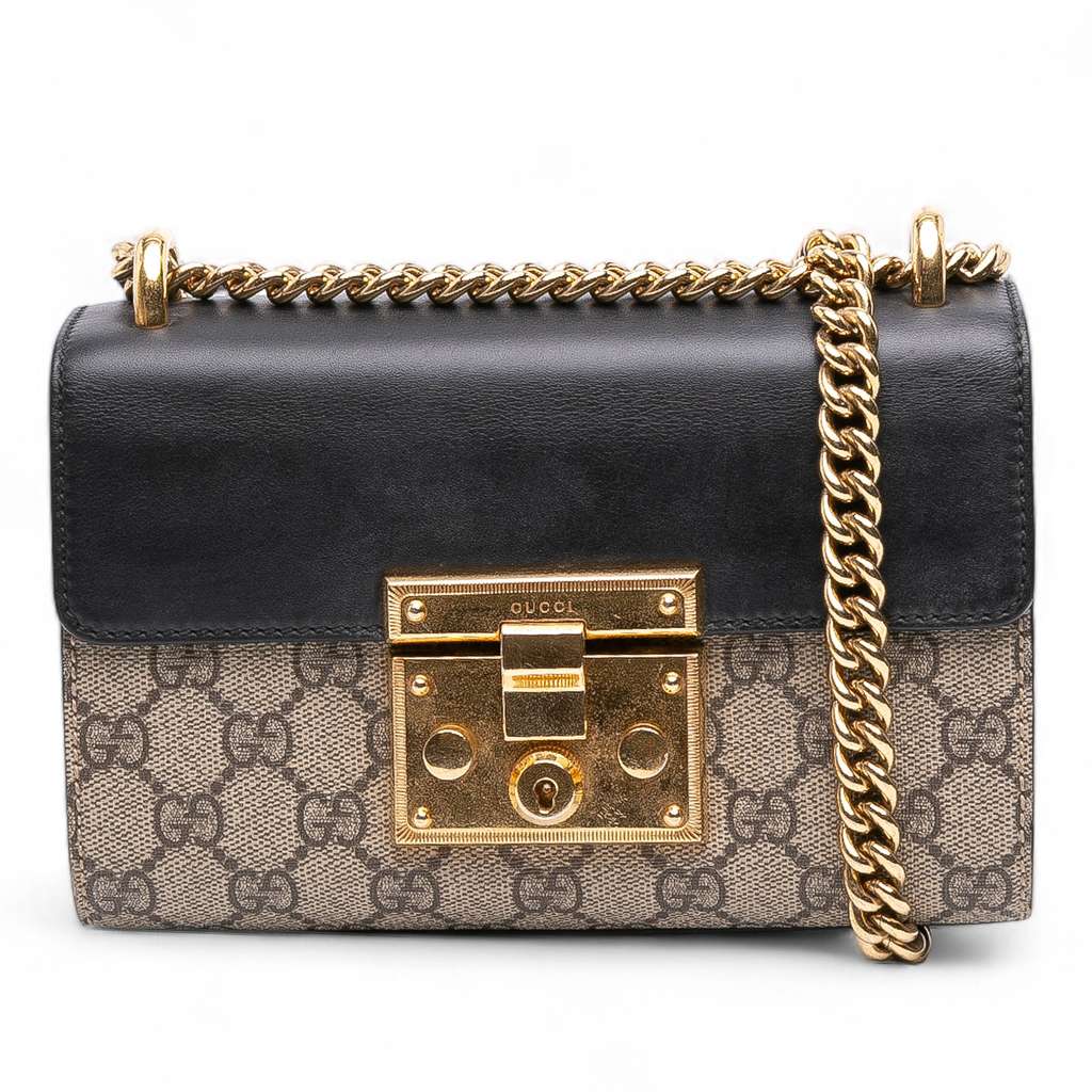 Gucci Small GG Supreme Padlock Crossbody