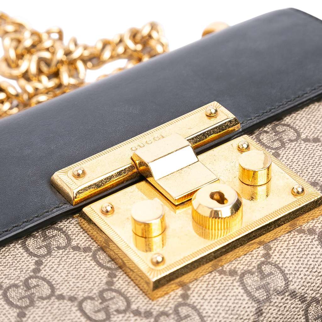 Gucci Small GG Supreme Padlock Crossbody - Detail 2