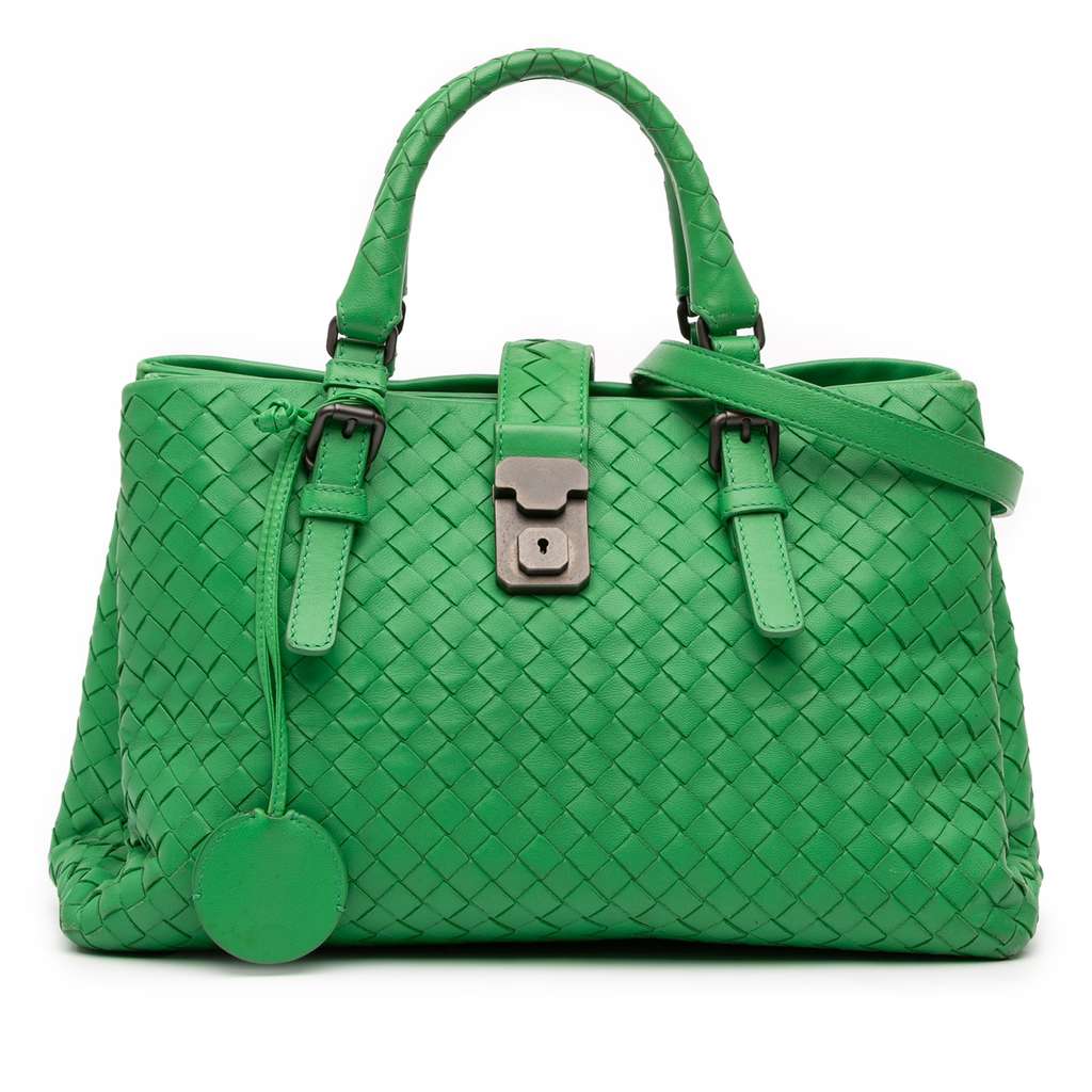 Bottega Veneta Small Nappa Intrecciato Roma Satchel