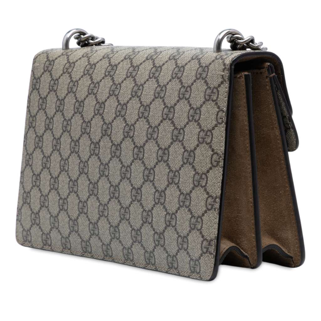 Gucci Medium GG Supreme Dionysus Shoulder Bag - Back view