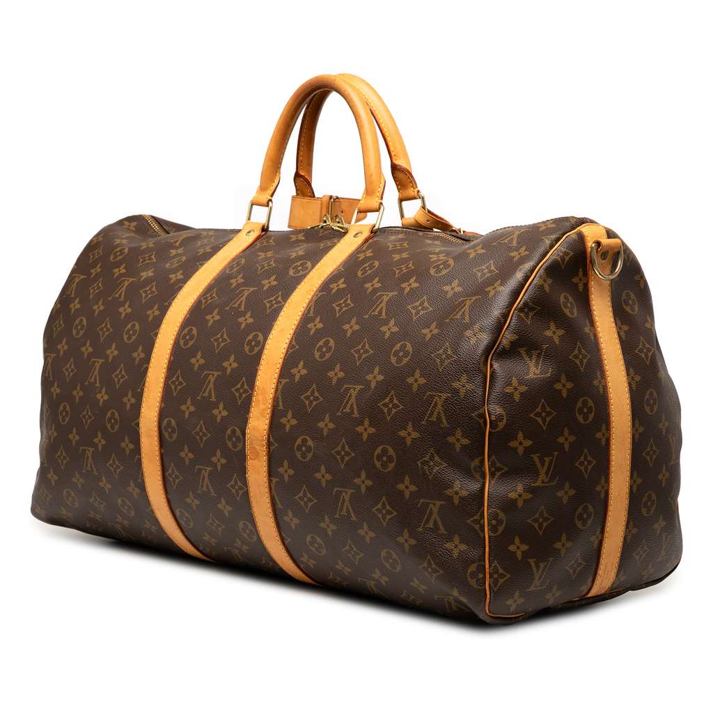 Louis Vuitton Monogram Keepall Bandouliere 55 - Back view