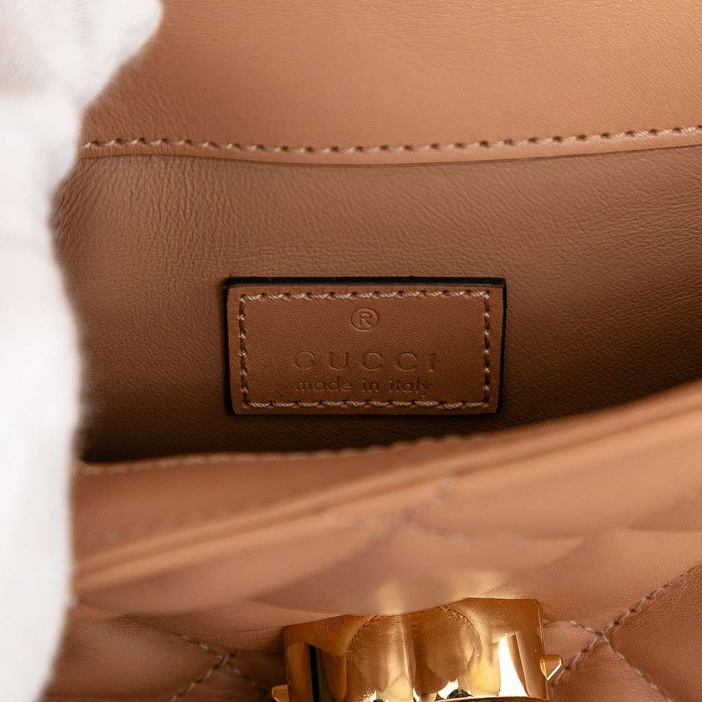 Gucci Mini Leather Deco Chain Shoulder Bag - Detail 1