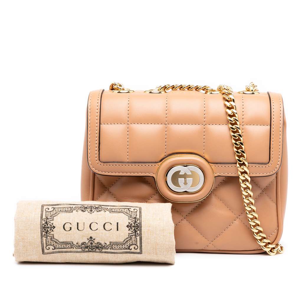 Gucci Mini Leather Deco Chain Shoulder Bag - Image 10