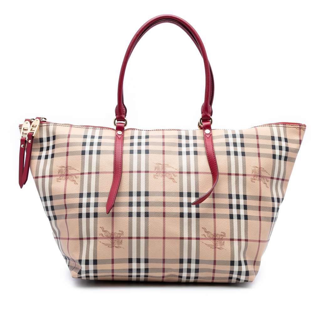 Burberry Medium Haymarket Check Coated Canvas Salisbury Tote