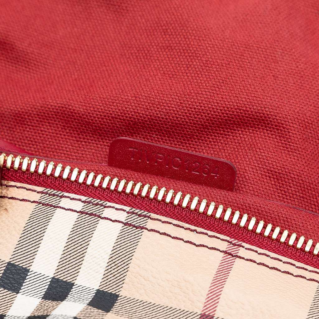 Burberry Medium Haymarket Check Coated Canvas Salisbury Tote - Side view