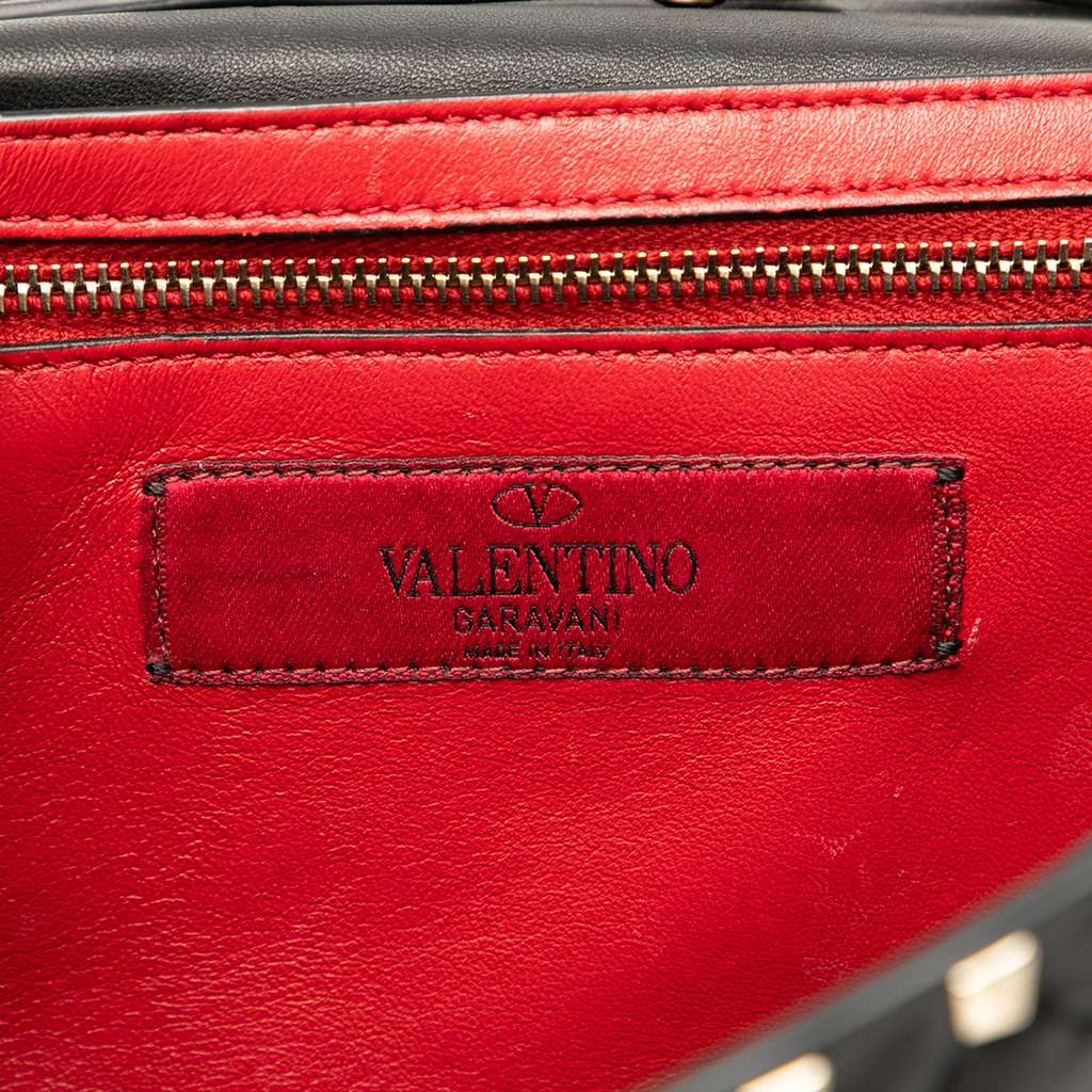 Valentino Nappa Rockstud Spike Wallet On Chain - 5