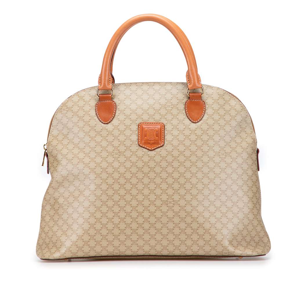 Celine Macadam Coated Canvas Dome Handbag