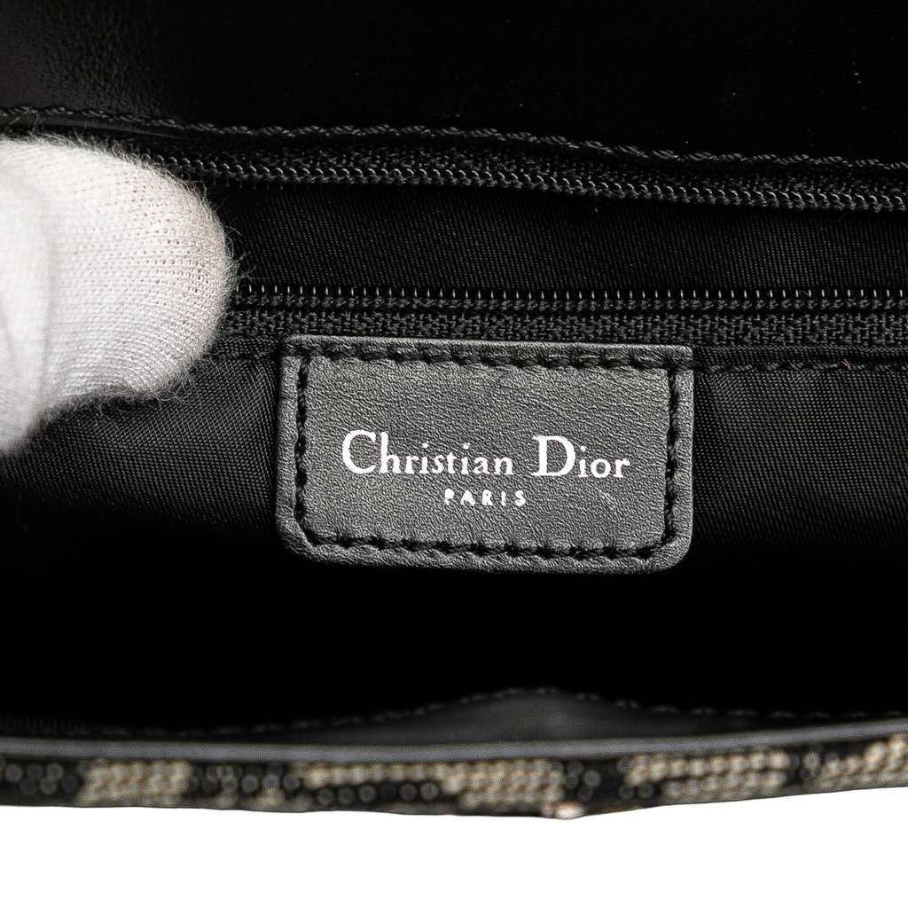 Dior Diorissimo Trotter Canvas Saddle Shoulder Bag - 5