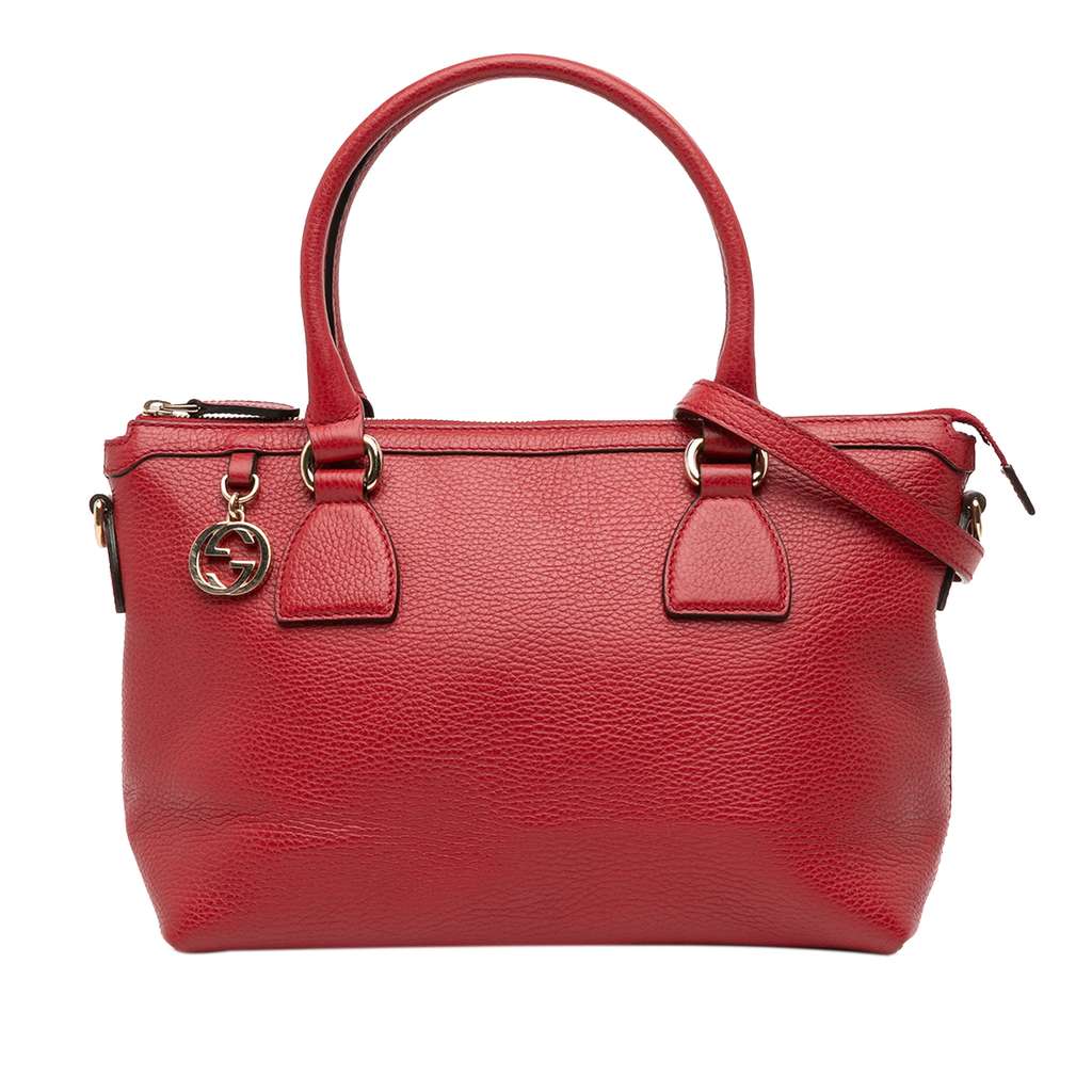 Gucci Dollar Calfskin GG Charm Satchel