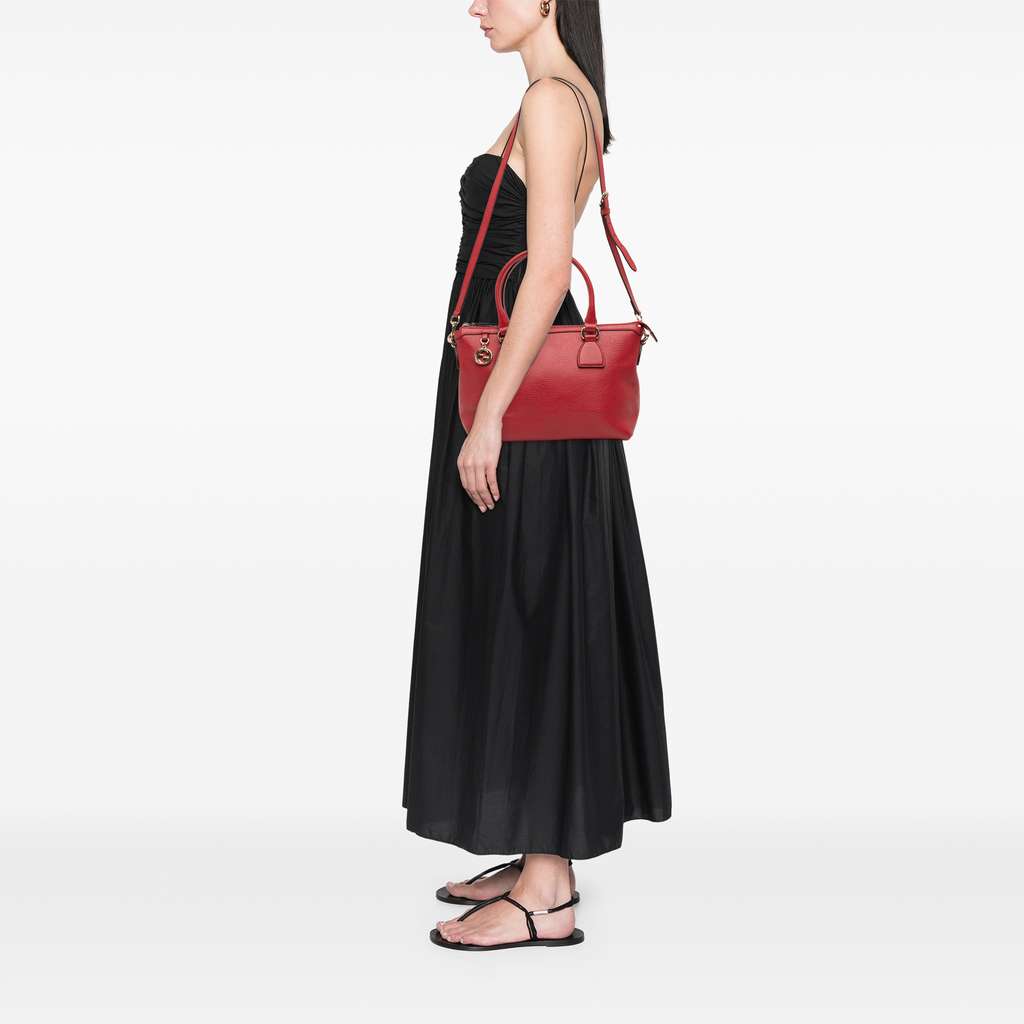 Gucci Dollar Calfskin GG Charm Satchel - Image 13