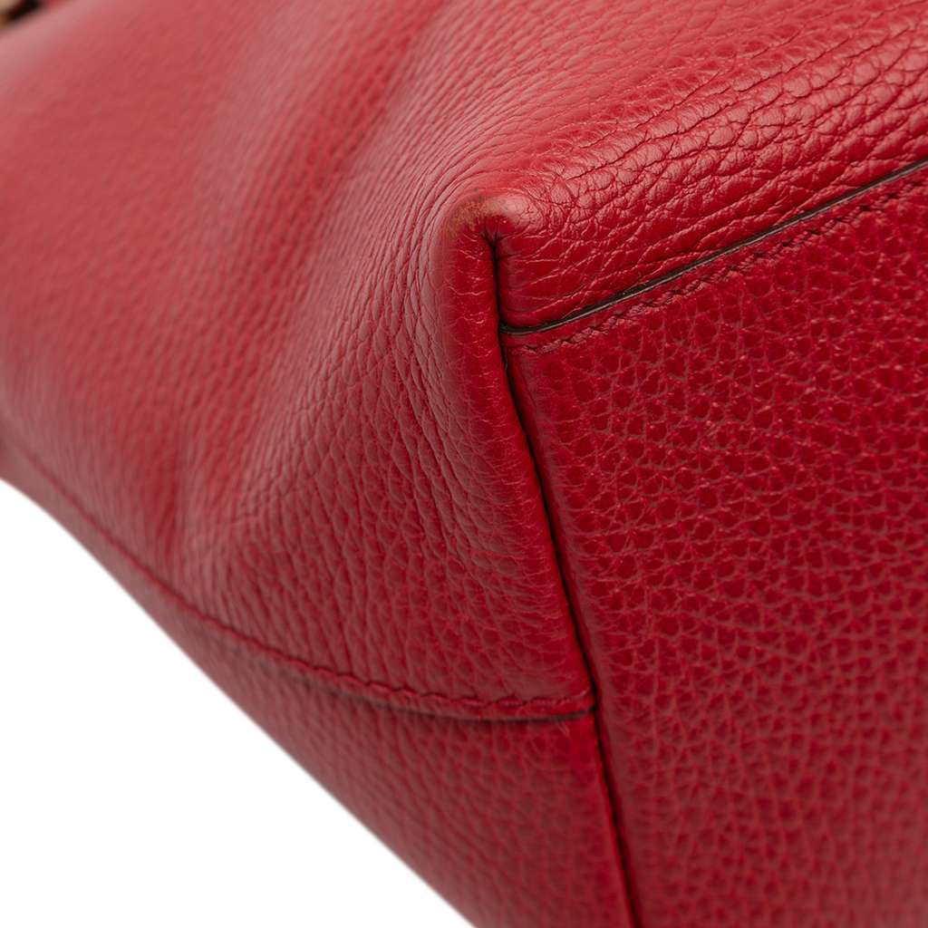 Gucci Dollar Calfskin GG Charm Satchel - Image 10