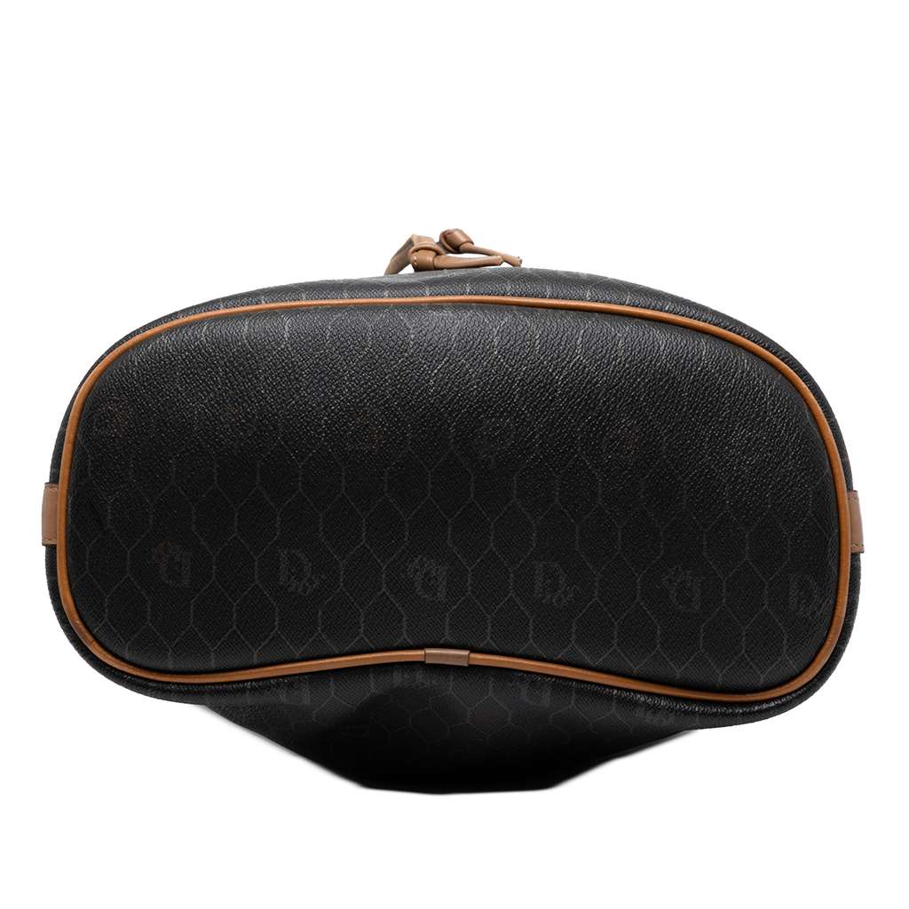 Dior Honeycomb Coated Canvas Drawstring Bucket Bag - Image 6