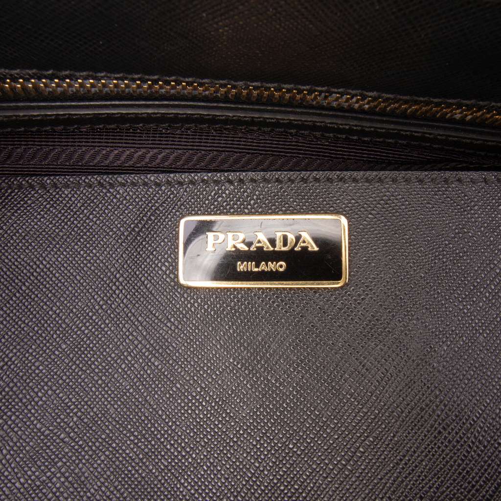 Prada Medium Saffiano Lux Galleria Double Zip Satchel - 5