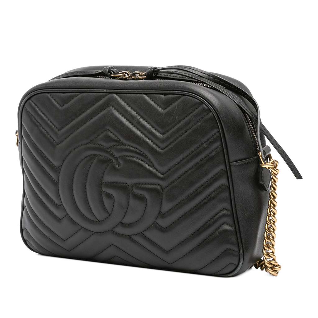 Gucci GG Marmont Matelasse Leather Crossbody - Back view
